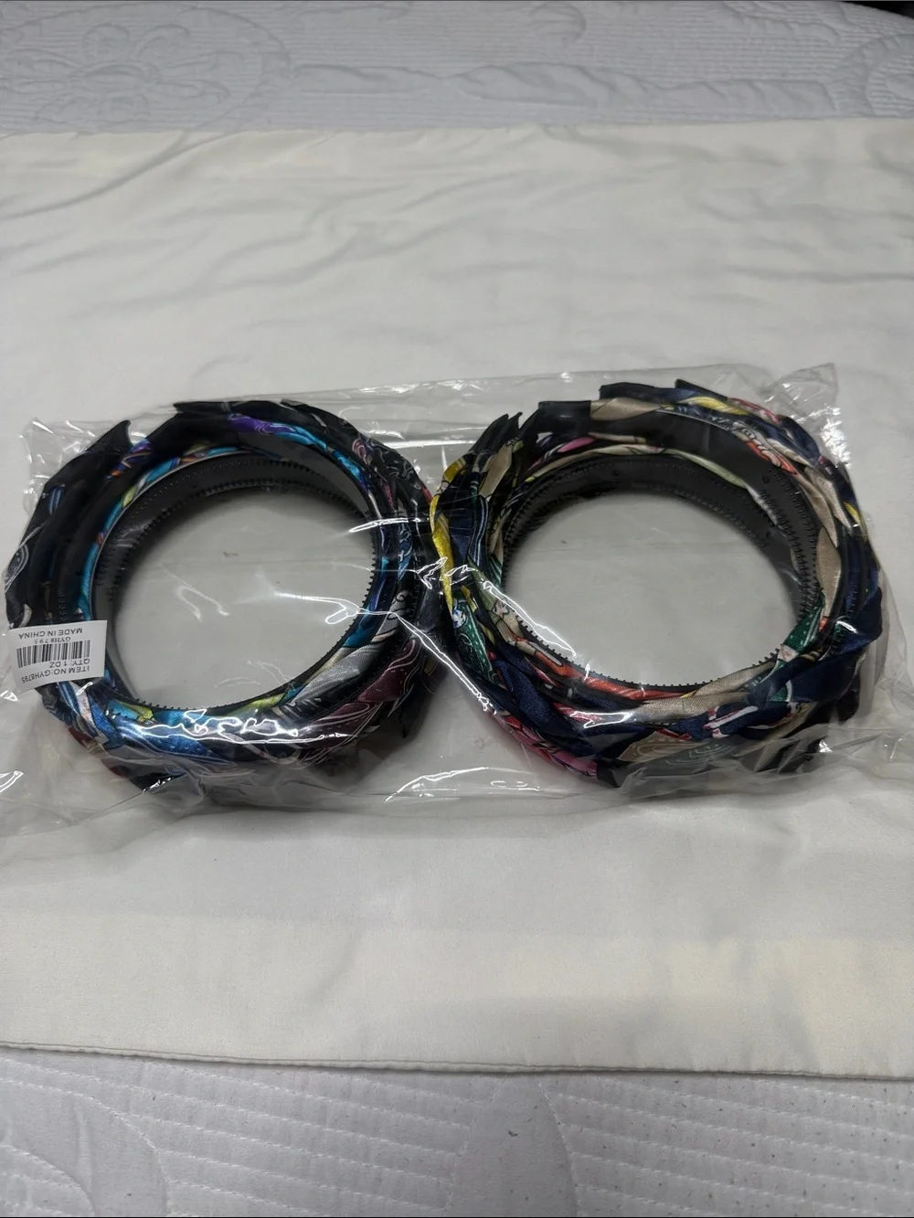 12 Sets of Kids Braided Satin Headbands - Multi Color Pack
